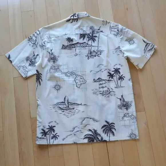 Made in Hawaii Royal Creations Hawaiian Shirt Button Up Size L - Picture 4 of 4